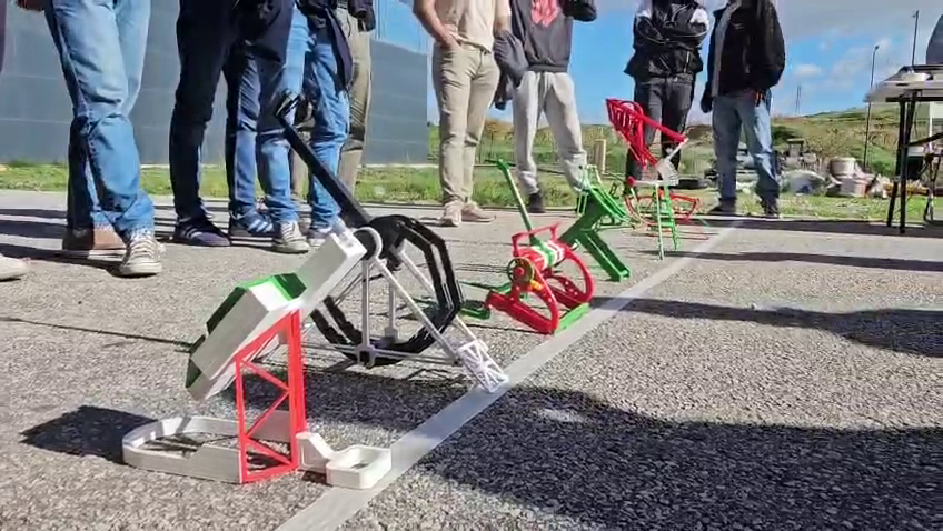 Competición de catapultas impresas en 3D